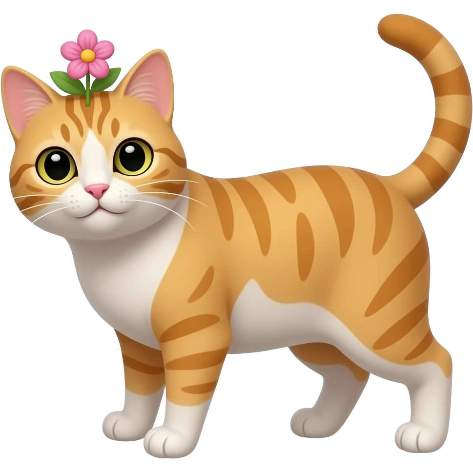 cat flower emoji