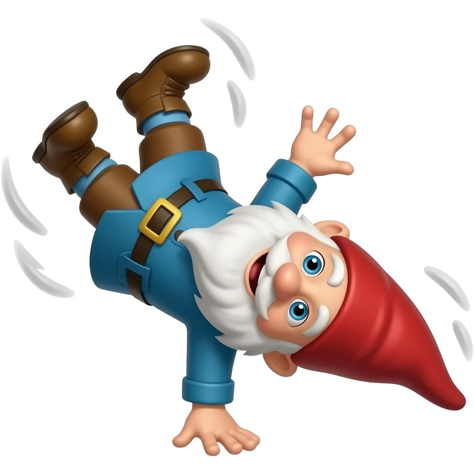 gnome falling down emoji