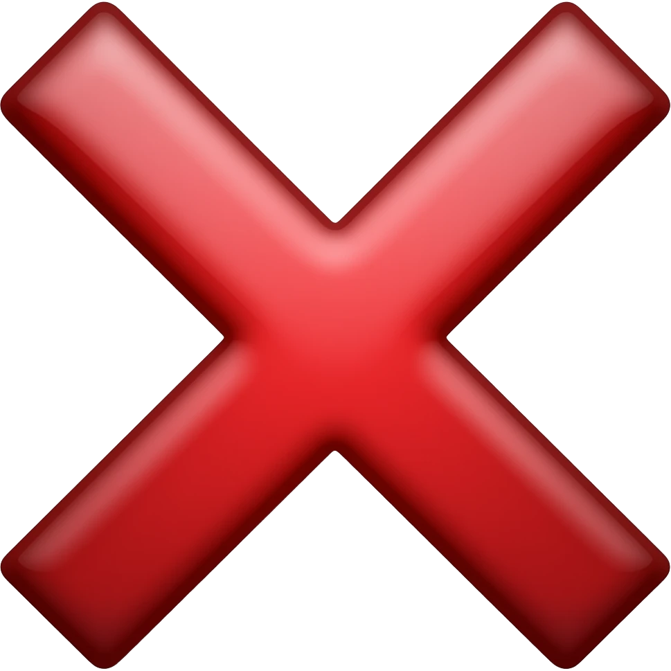 phone texting red X symbol emoji