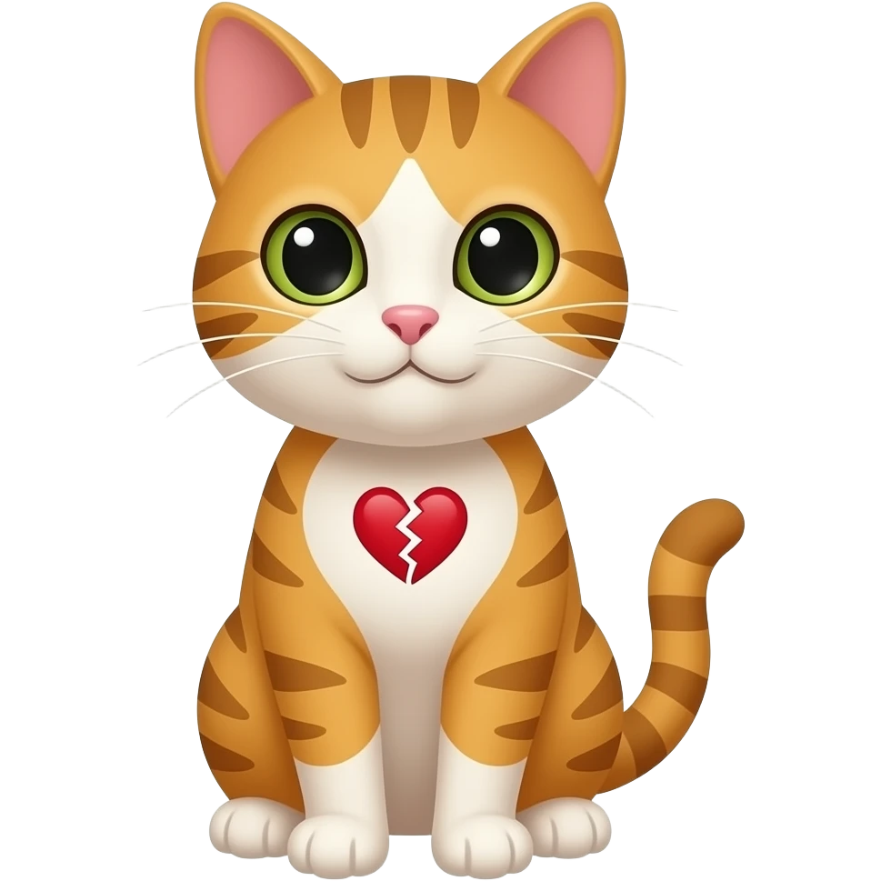 broken heart cat emoji