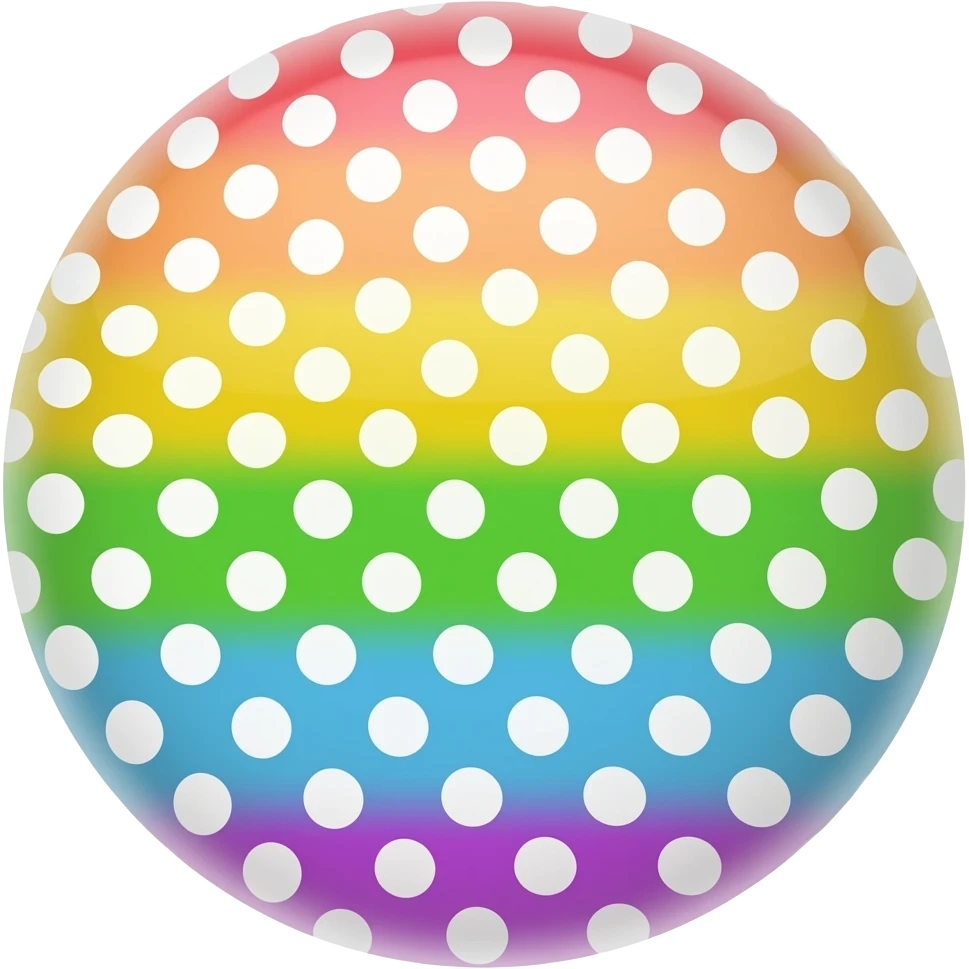 Rianbow Polka stripe🌈 emoji