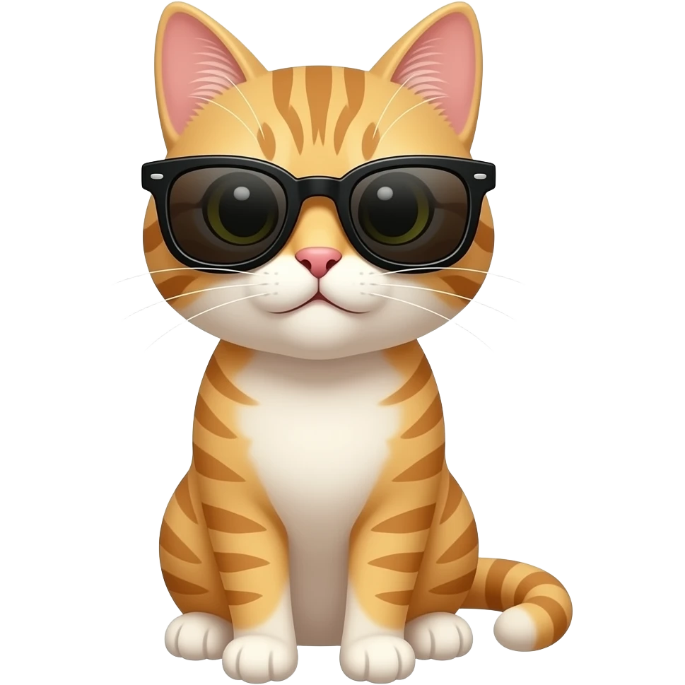Cat wearing sunglasses emoji