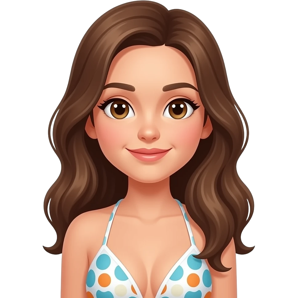 Girl with bikini emoji