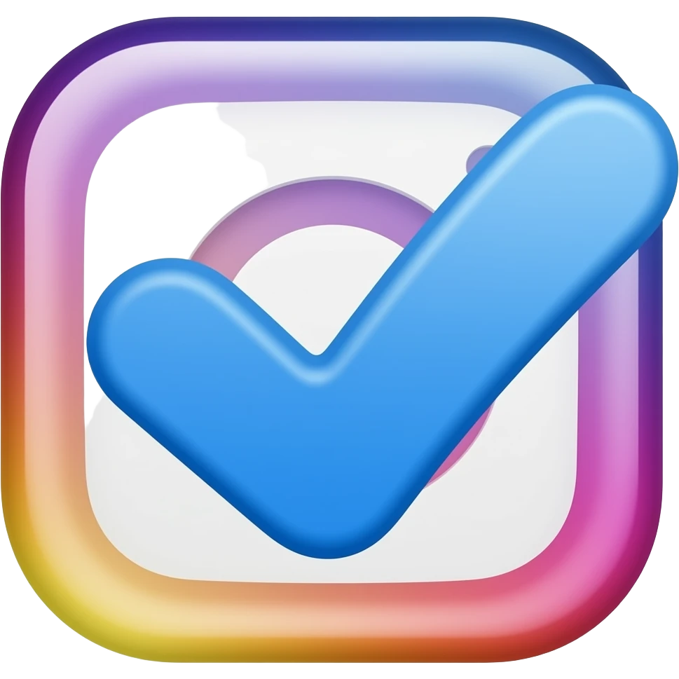 Instagram Blue tick emoji | AI Emoji Generator
