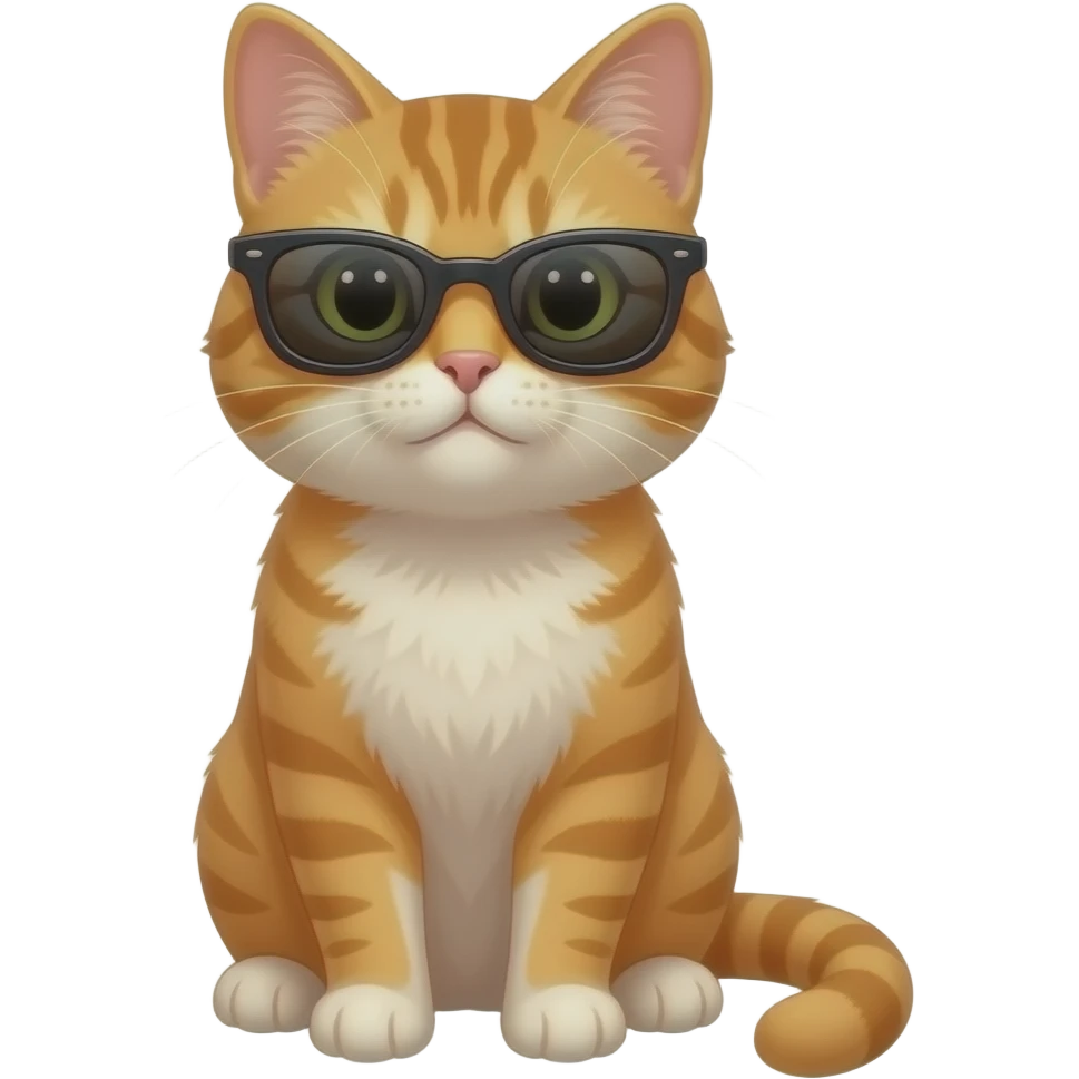 Cat wearing sunglasses emoji