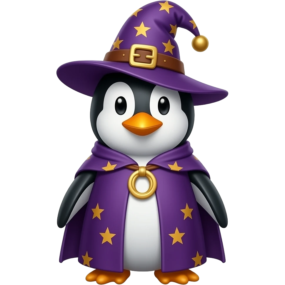 Penguin Wizard emoji