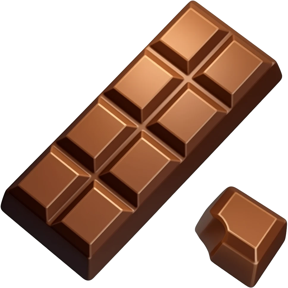 barre chocolaté mars emoji