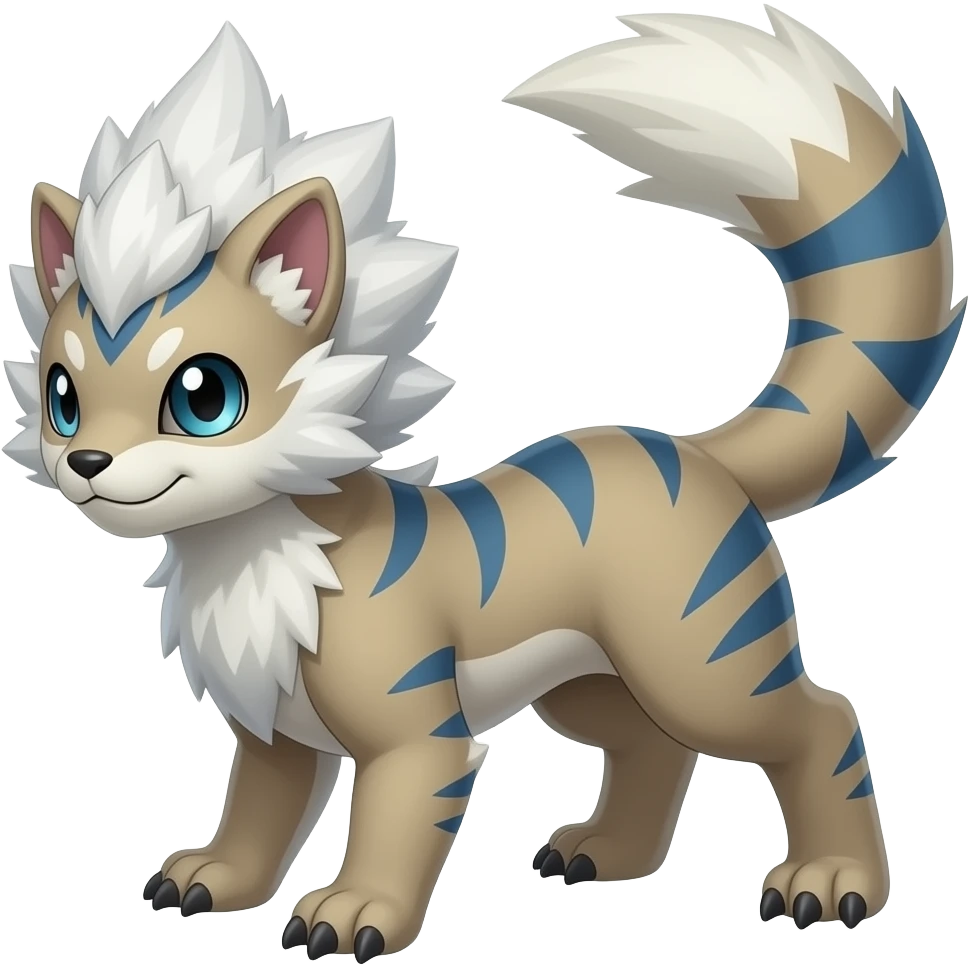 Meowstic-Minccino-Furret-Milotic-Exveemon-Digimon-hybrid emoji