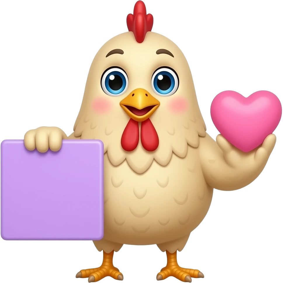 🐔🟪🩷 emoji