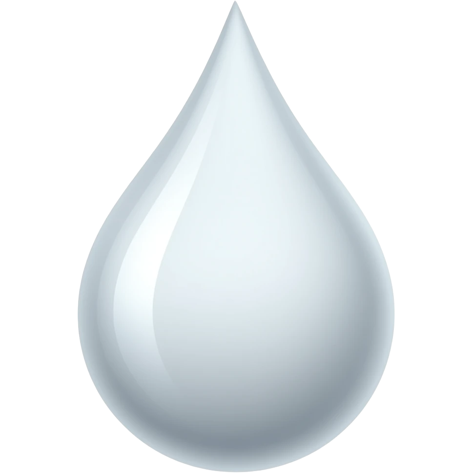 White drop emoji