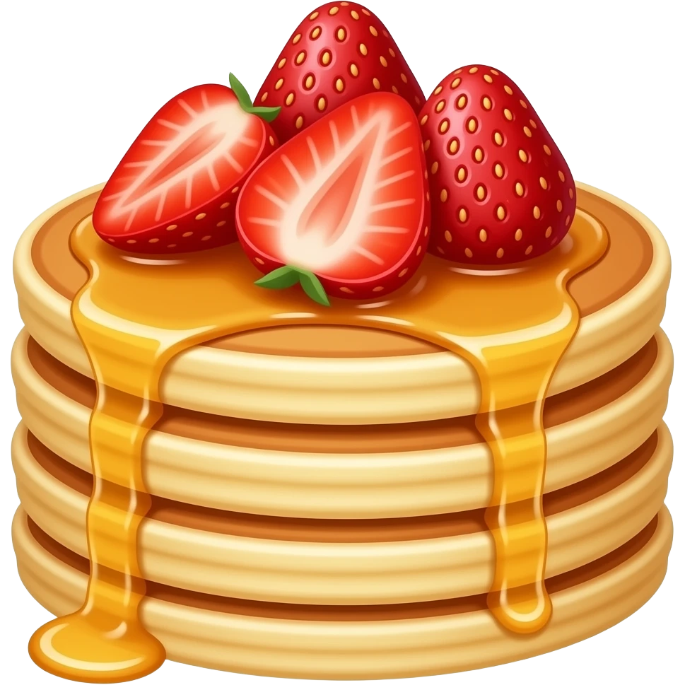 strawberry pancakes emoji
