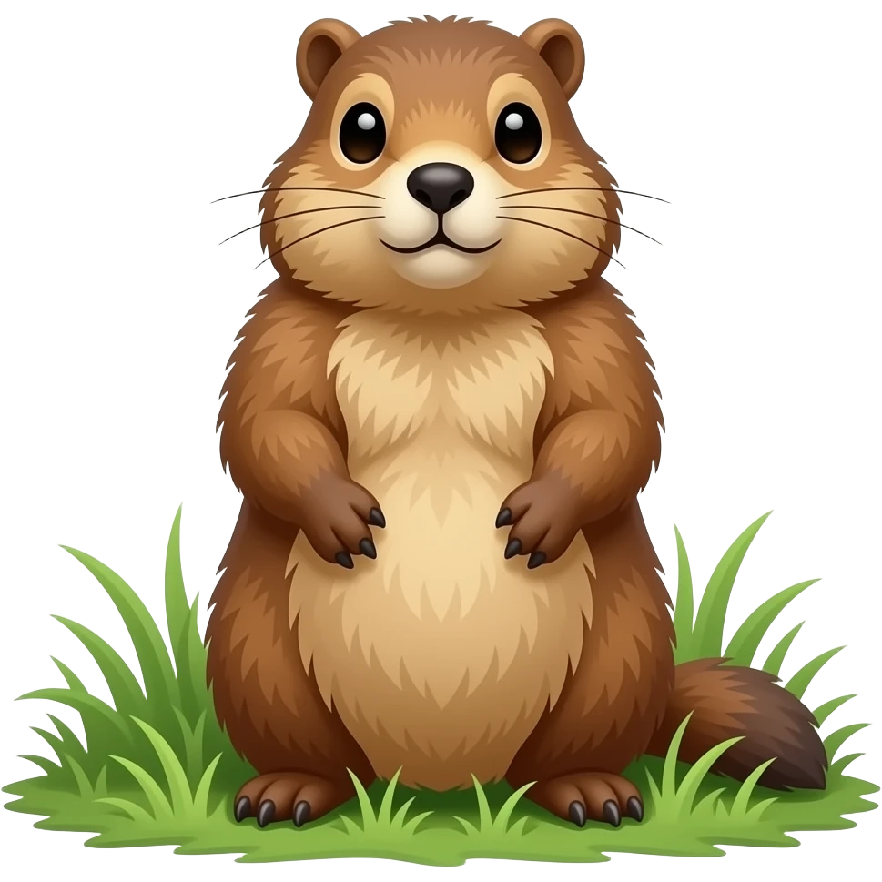 Marmot in a field emoji