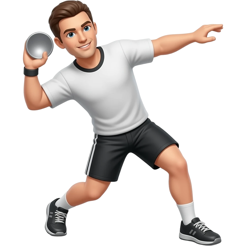 Man throwing shot put emoji