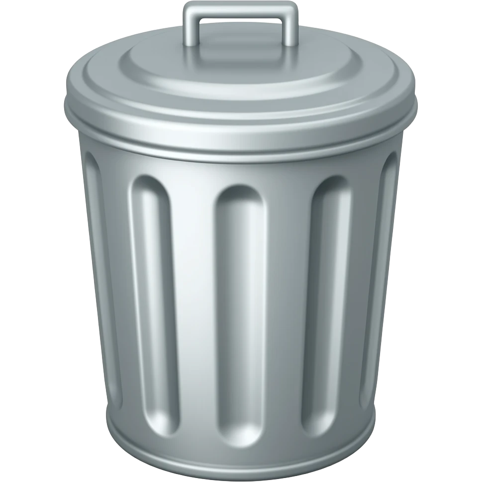 mini trash can emoji