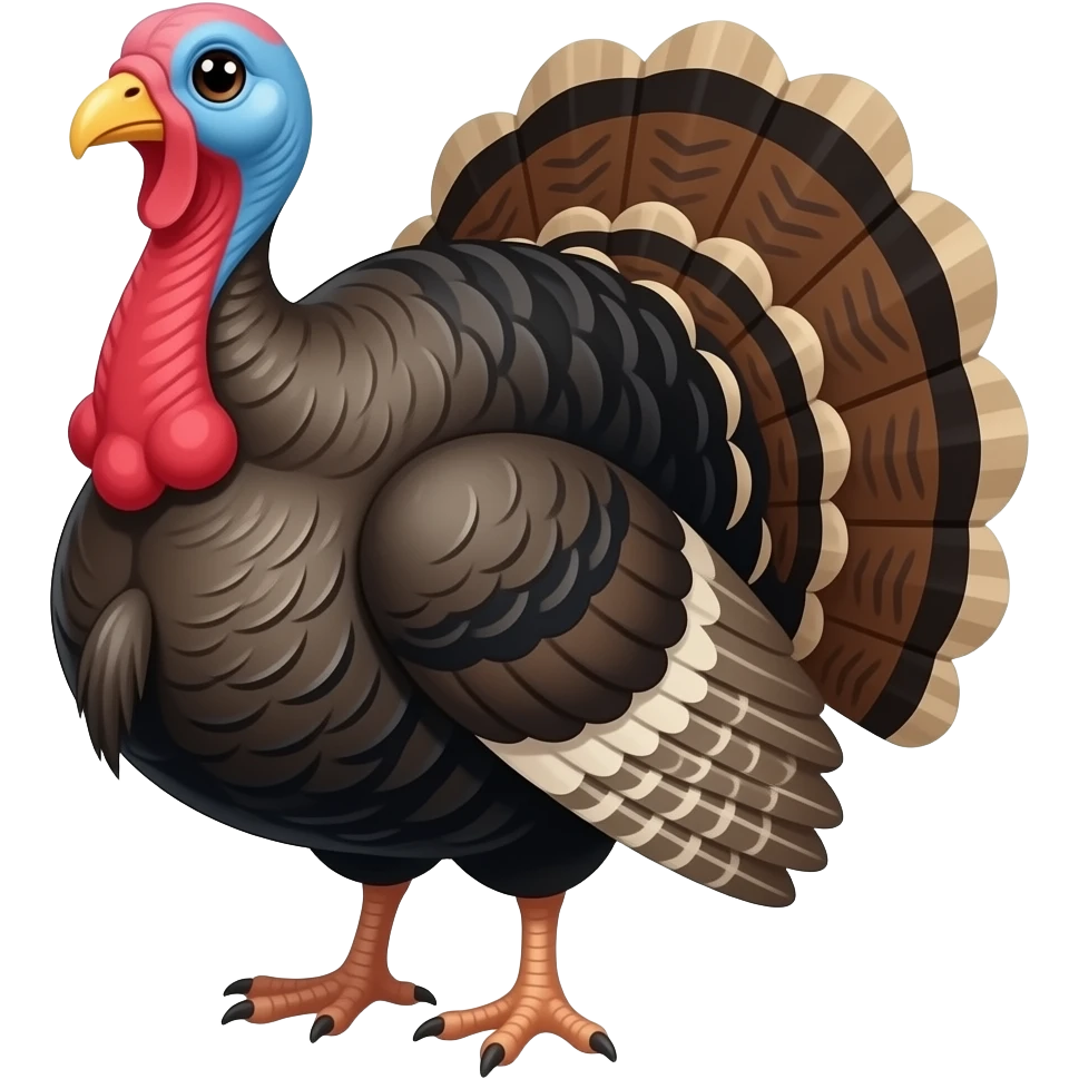 Chubby female turkey emoji