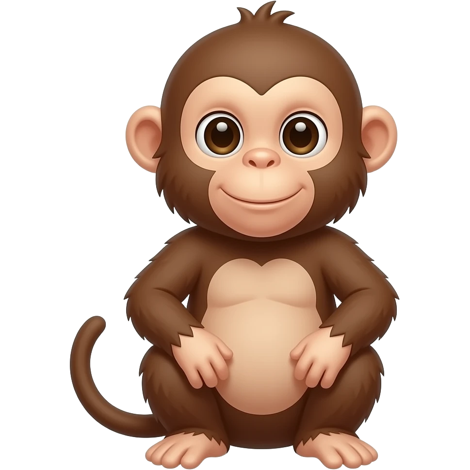 Monkey and infant emoji