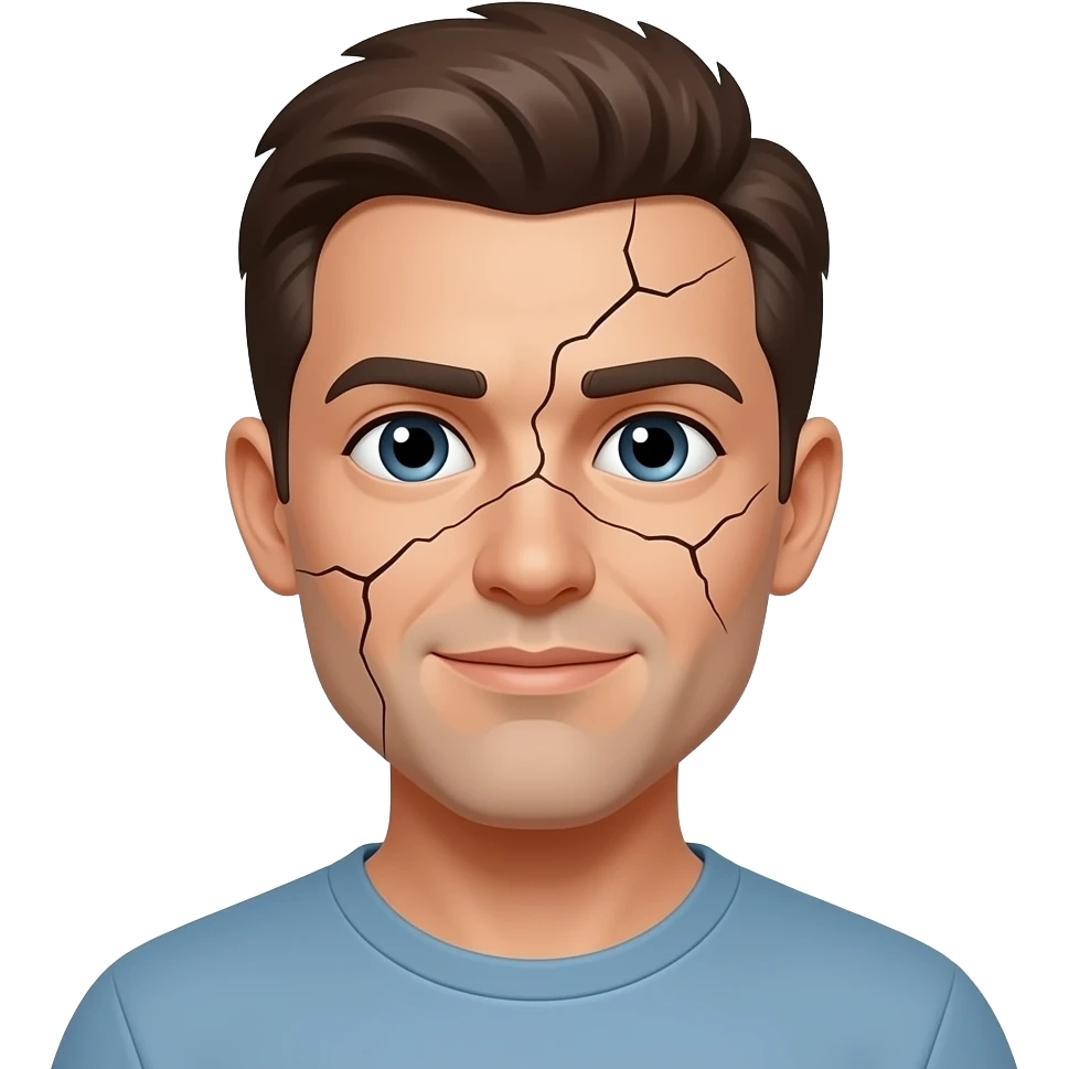 cracking face emoji
