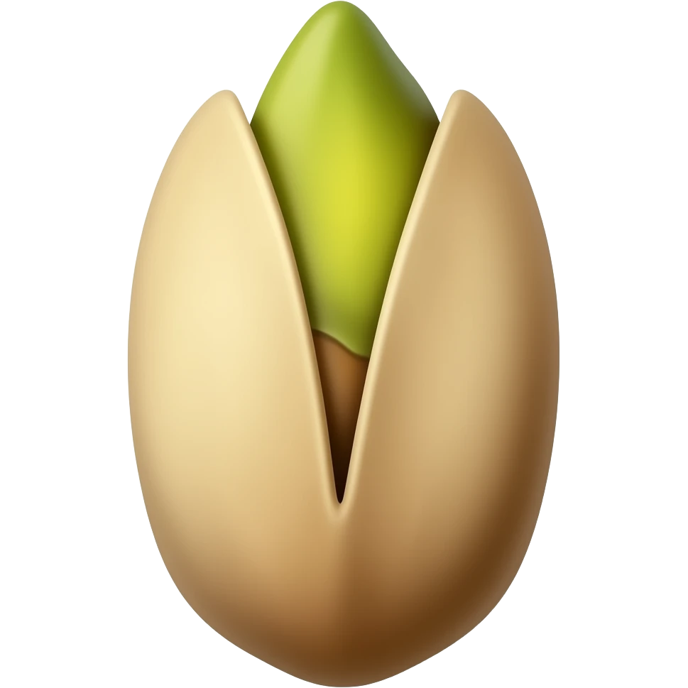 Pistacho sin cascara emoji