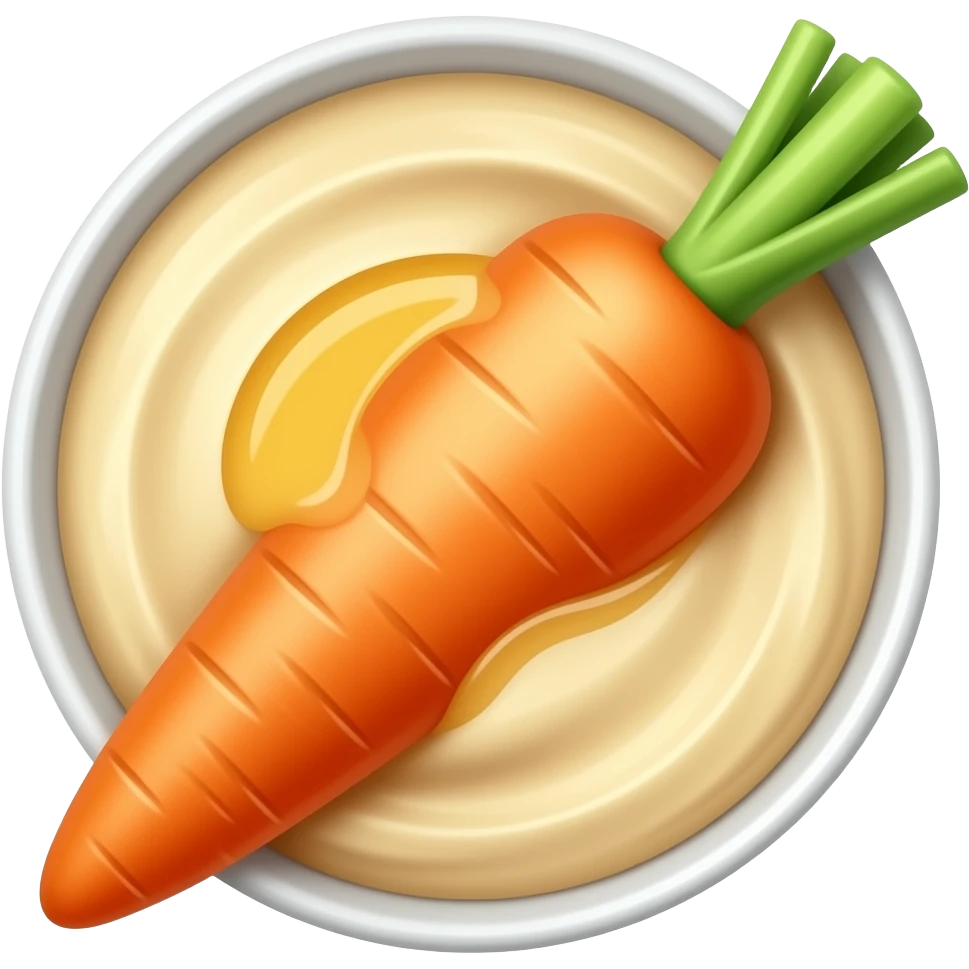 Морковка с хумусом emoji