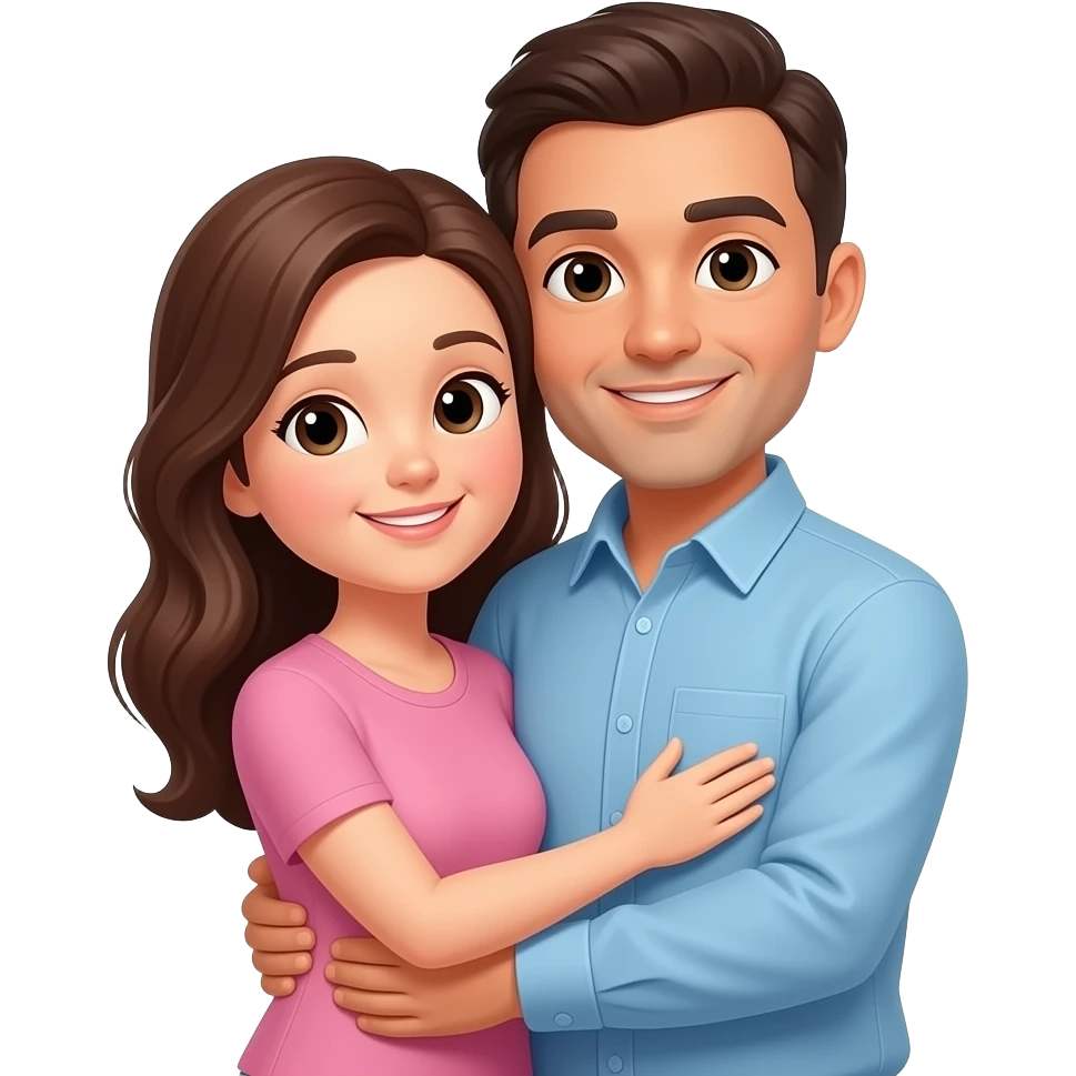 Couple hug emoji