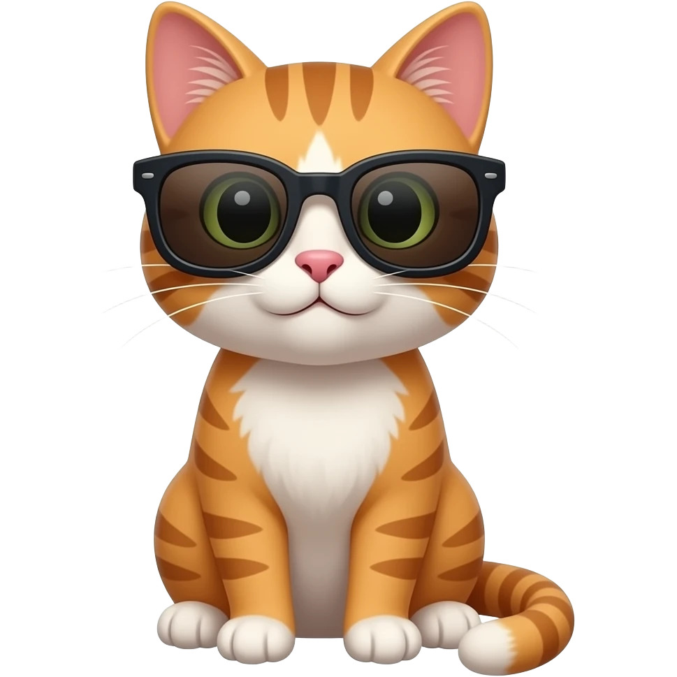 Cat wearing sunglasses emoji