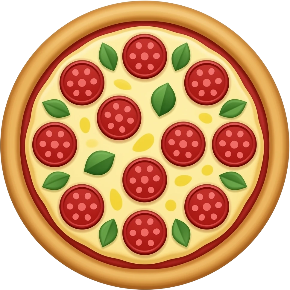 pizza tonda alle castagne emoji