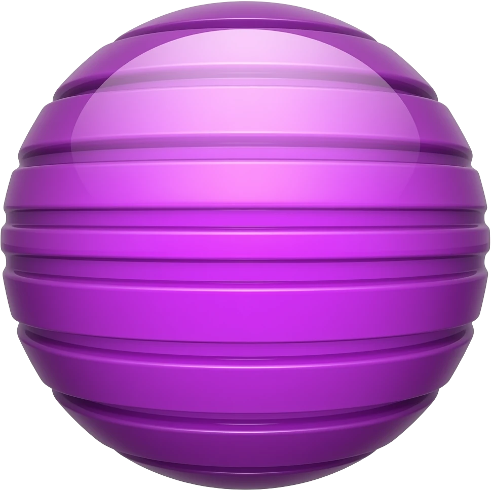 bright purple shiny layered sphere emoji