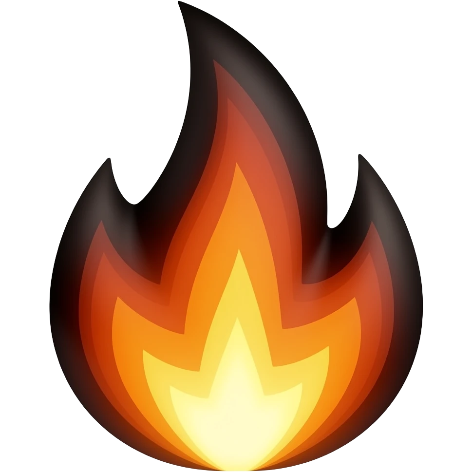 black fire emoji