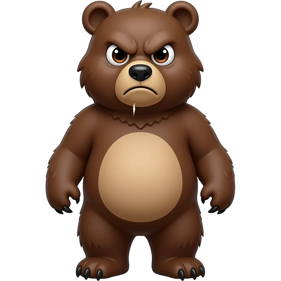 angry bear emoji