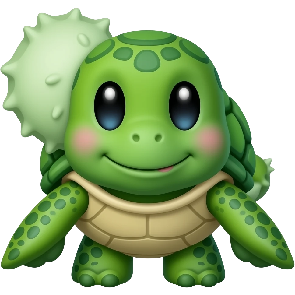 green turtle  stuffed animal emoji