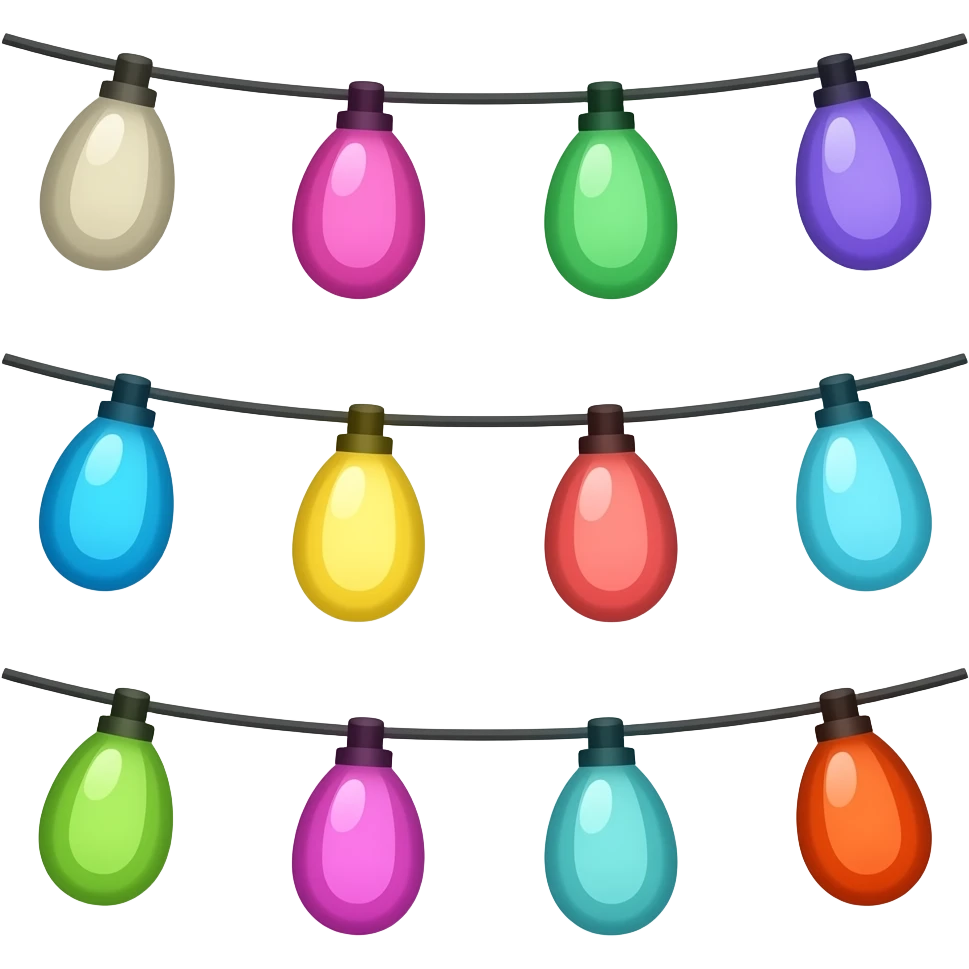 Colorful Festival Lights emoji