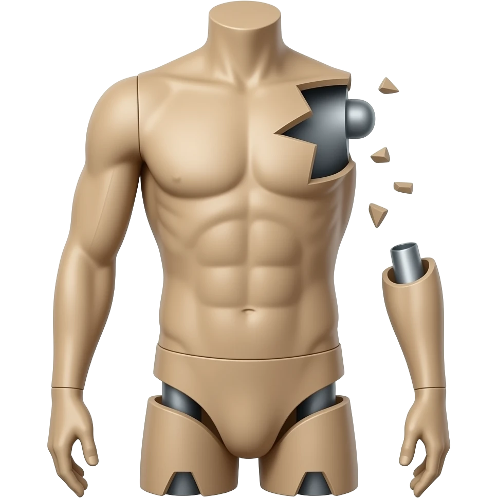 broken mannequim emoji