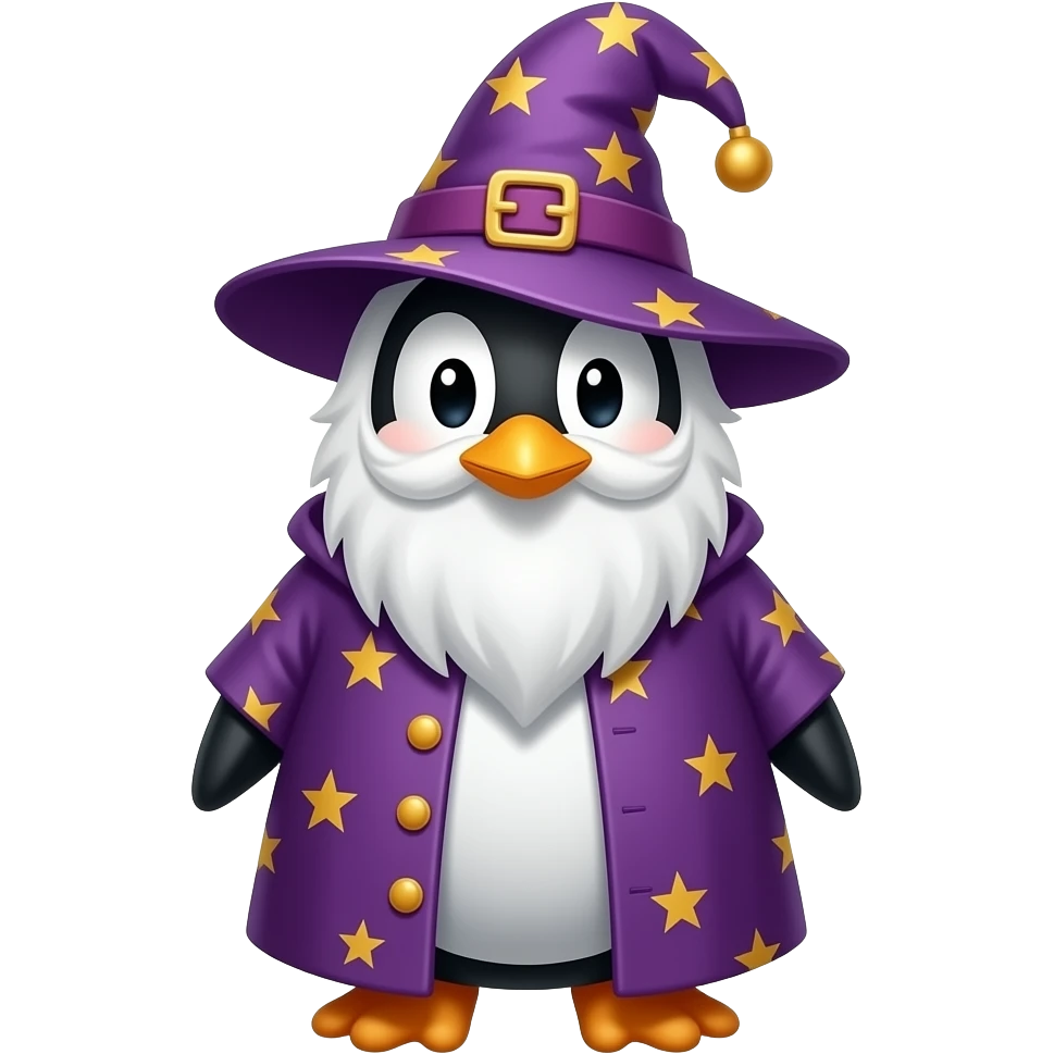 Penguin Wizard emoji