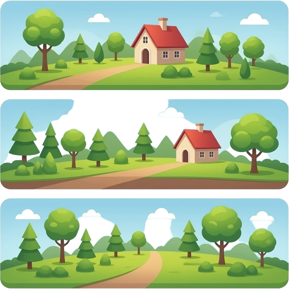 three-panel design emoji