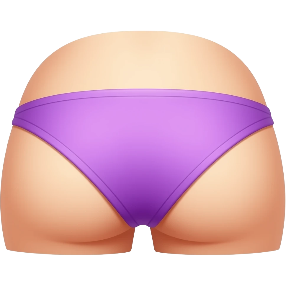 Cute purple thong emoji