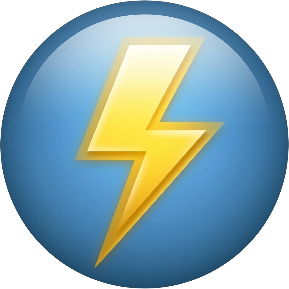 lightning emoji