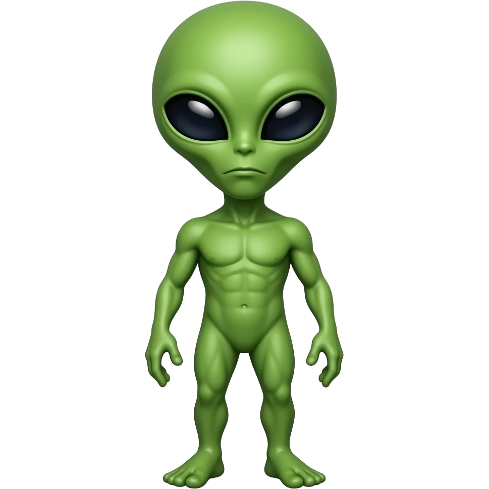 alien green emoji