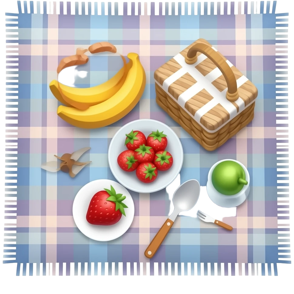 Toalha de piquenique emoji