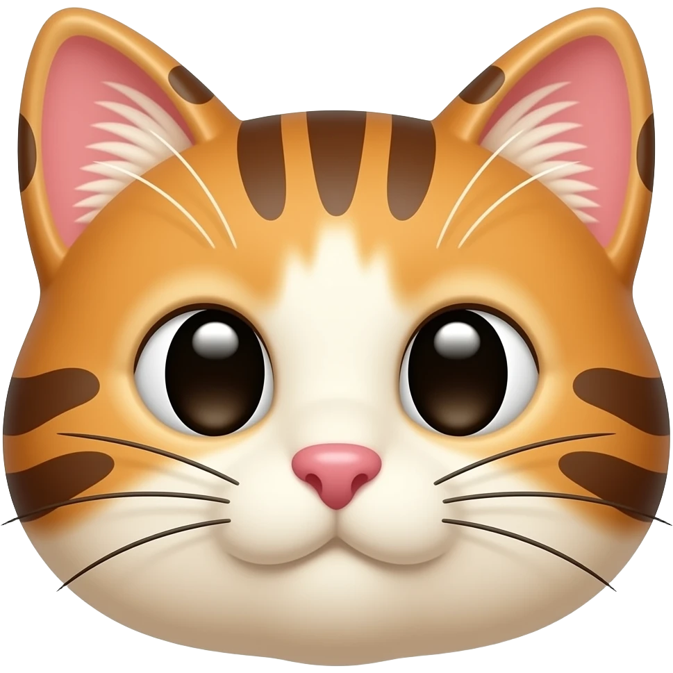 tiramisu shaped like a cat face emoji