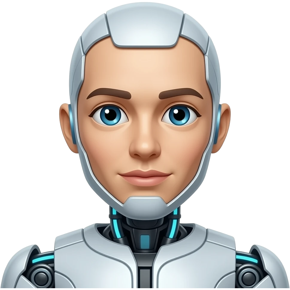 Un umano robot emoji