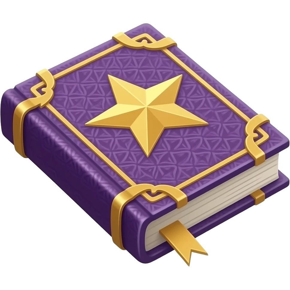 violet spell book emoji
