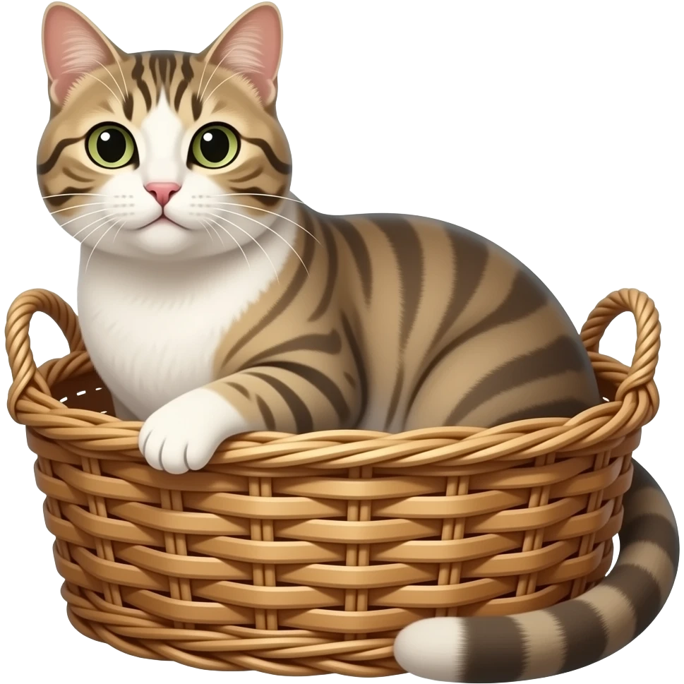 cat in basket emoji