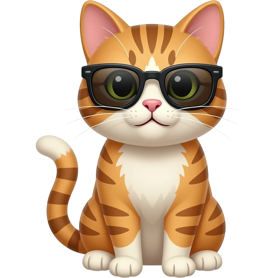 Cat wearing sunglasses emoji