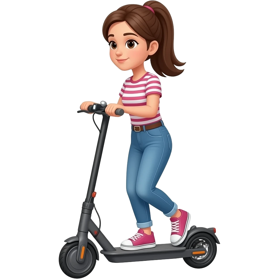 A girl going electric emoji