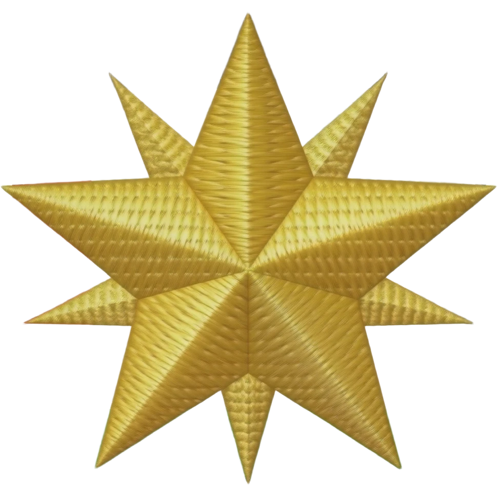 can you make the bethlehem star that find in the Palestinian thobs emoji