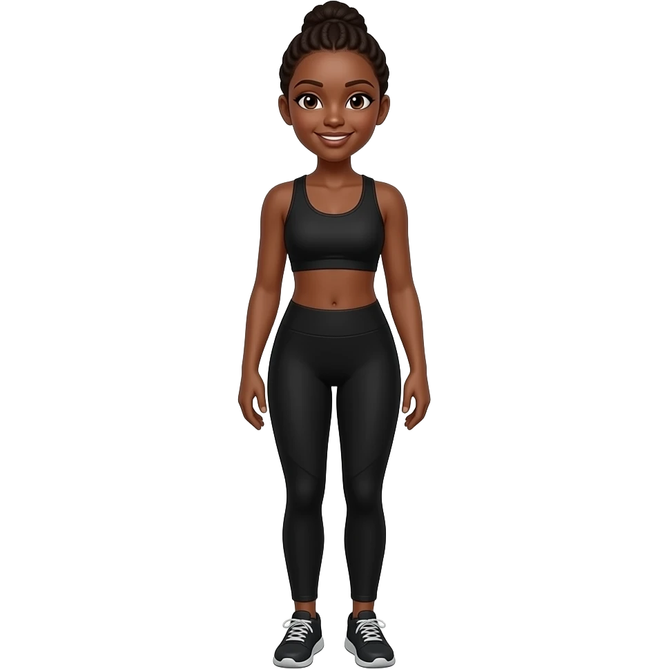 Femme legging body noir emoji