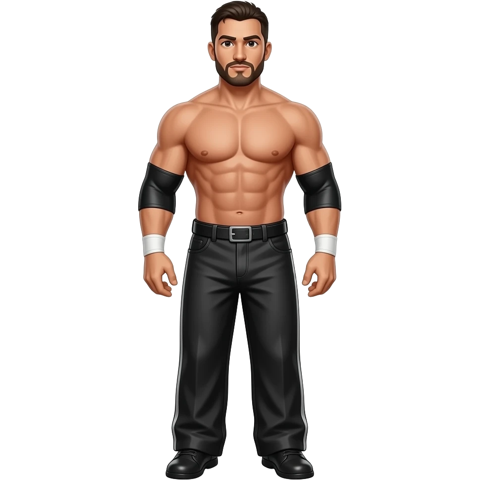 Wrestling shirtless long pants emoji