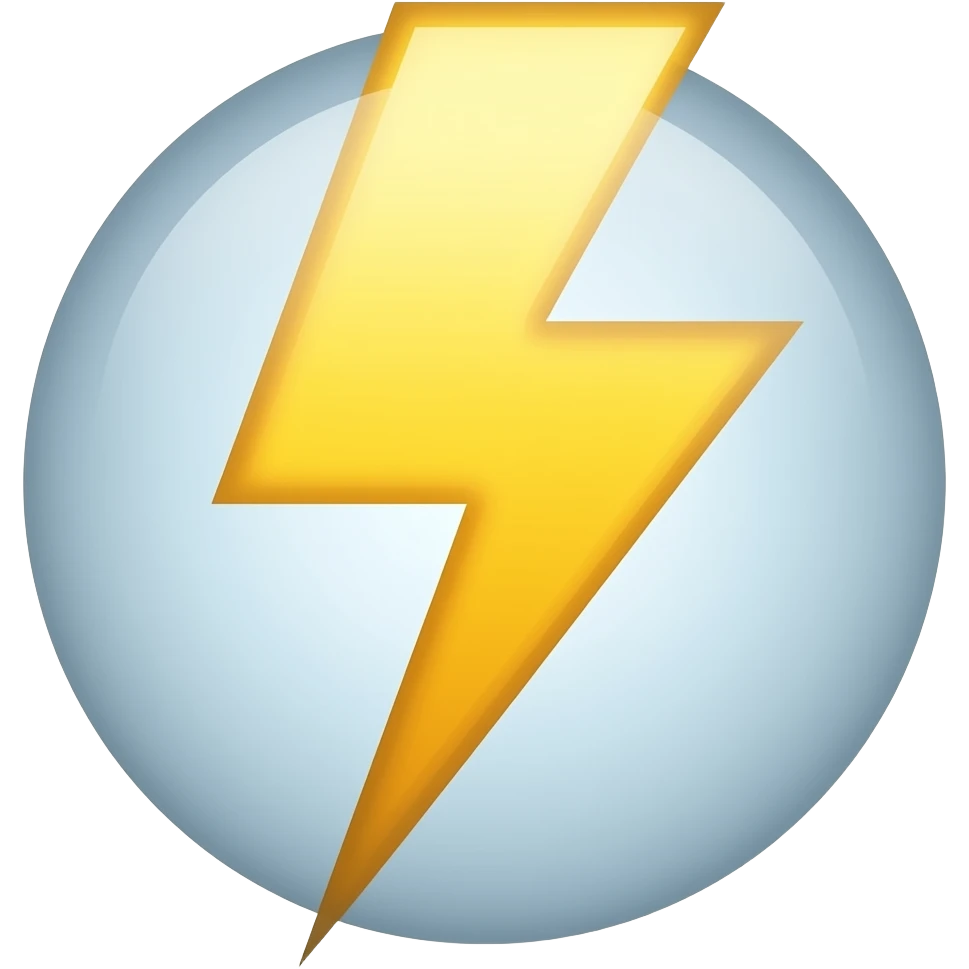 lightning emoji