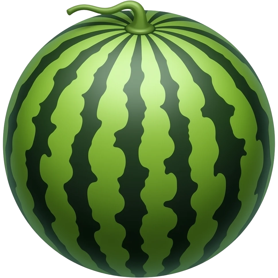 Densuke Black Watermelon emoji