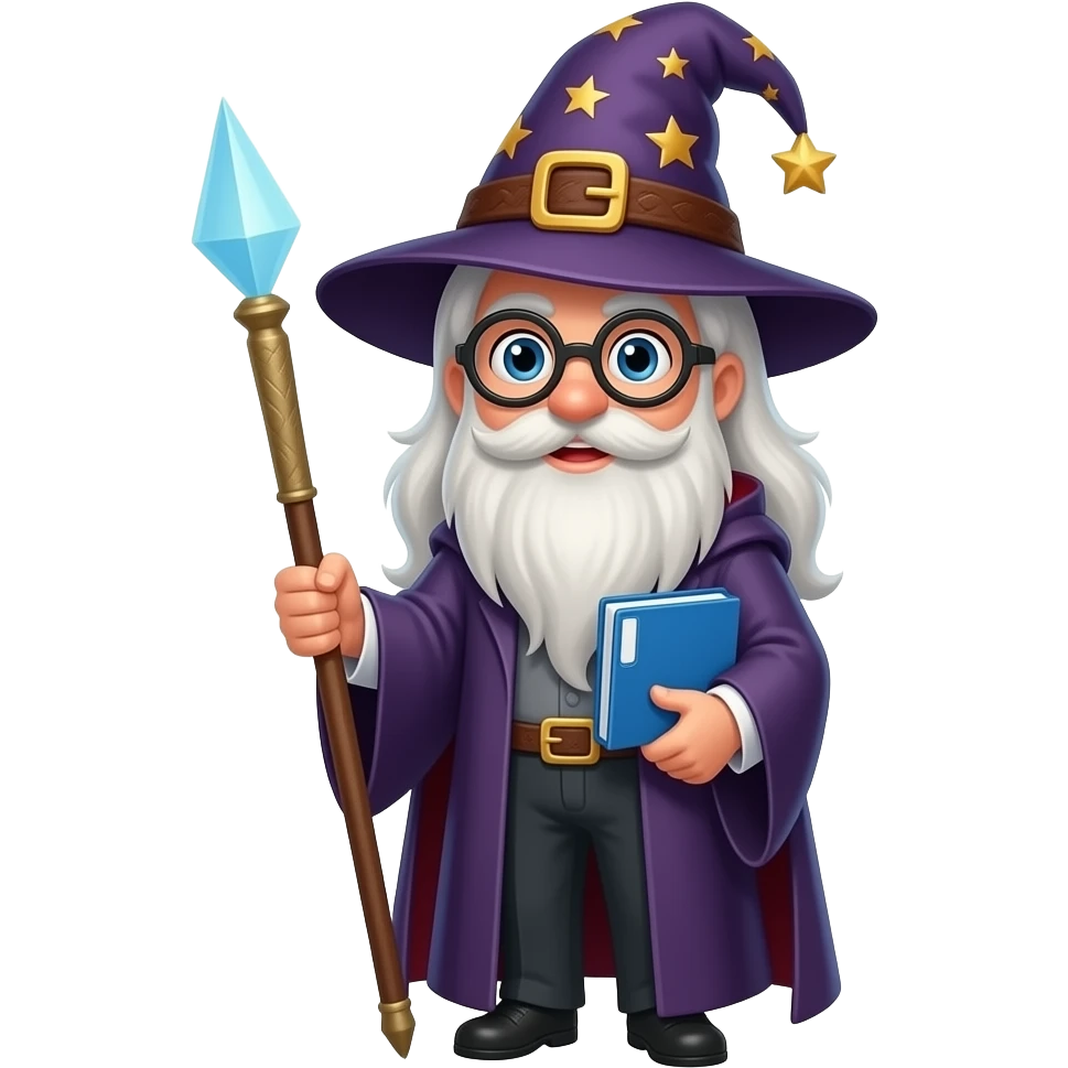 директор в образі чаклуна з портфелем emoji